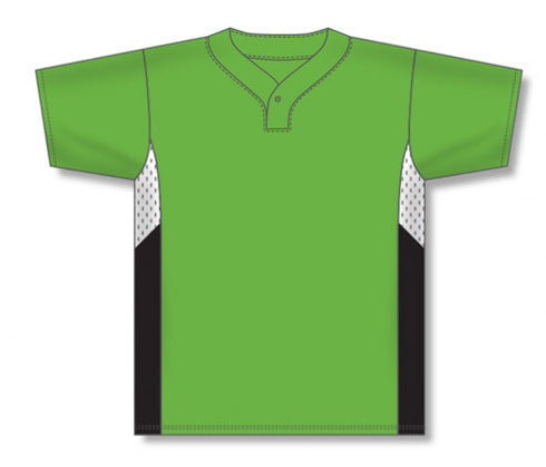 Athletic Knit One Button Pro Placket Softball Jersey with Side Inserts (SB1763)